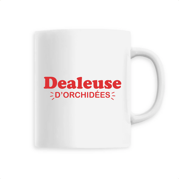 Dealeuse d'orchidées - Unique Blanc