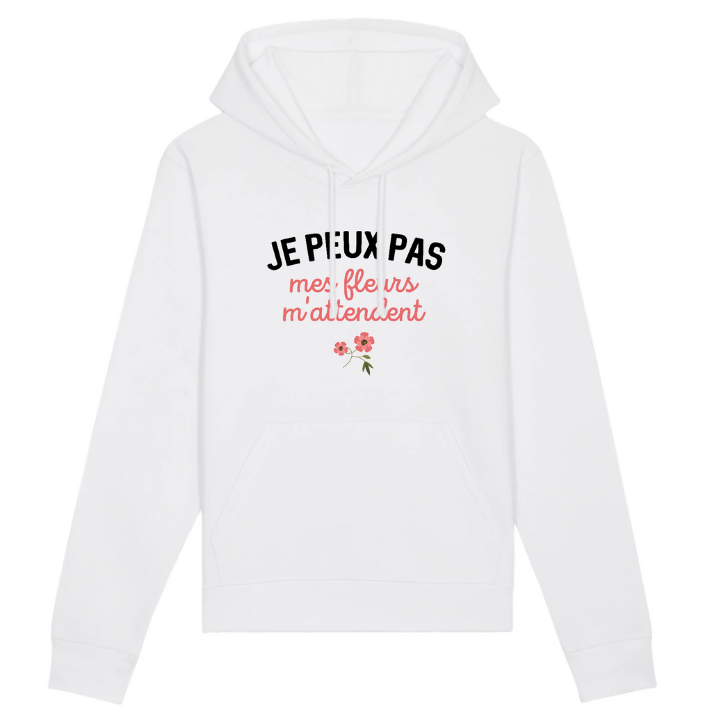Je peux pas mes fleurs m'attendent - Blanc