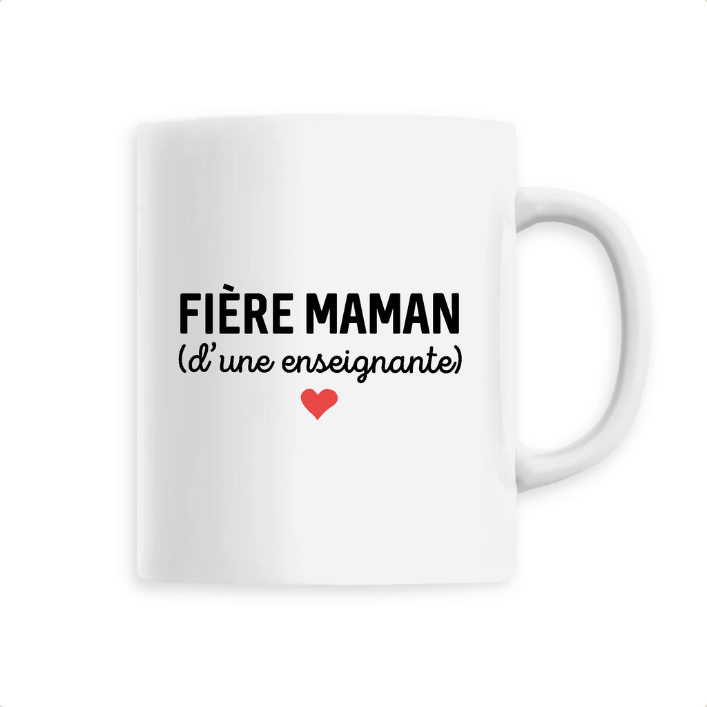 Fière maman d'une enseignante - Unique Blanc
