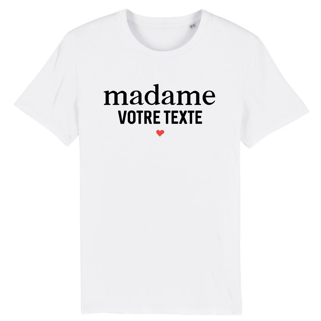 Madame votre texte - À personnaliser - Blanc