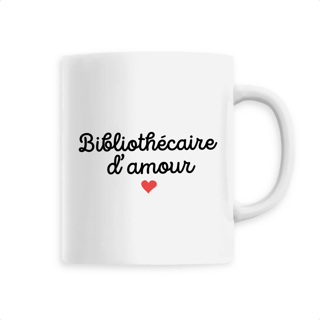 Bibliothécaire d'amour - Unique Blanc