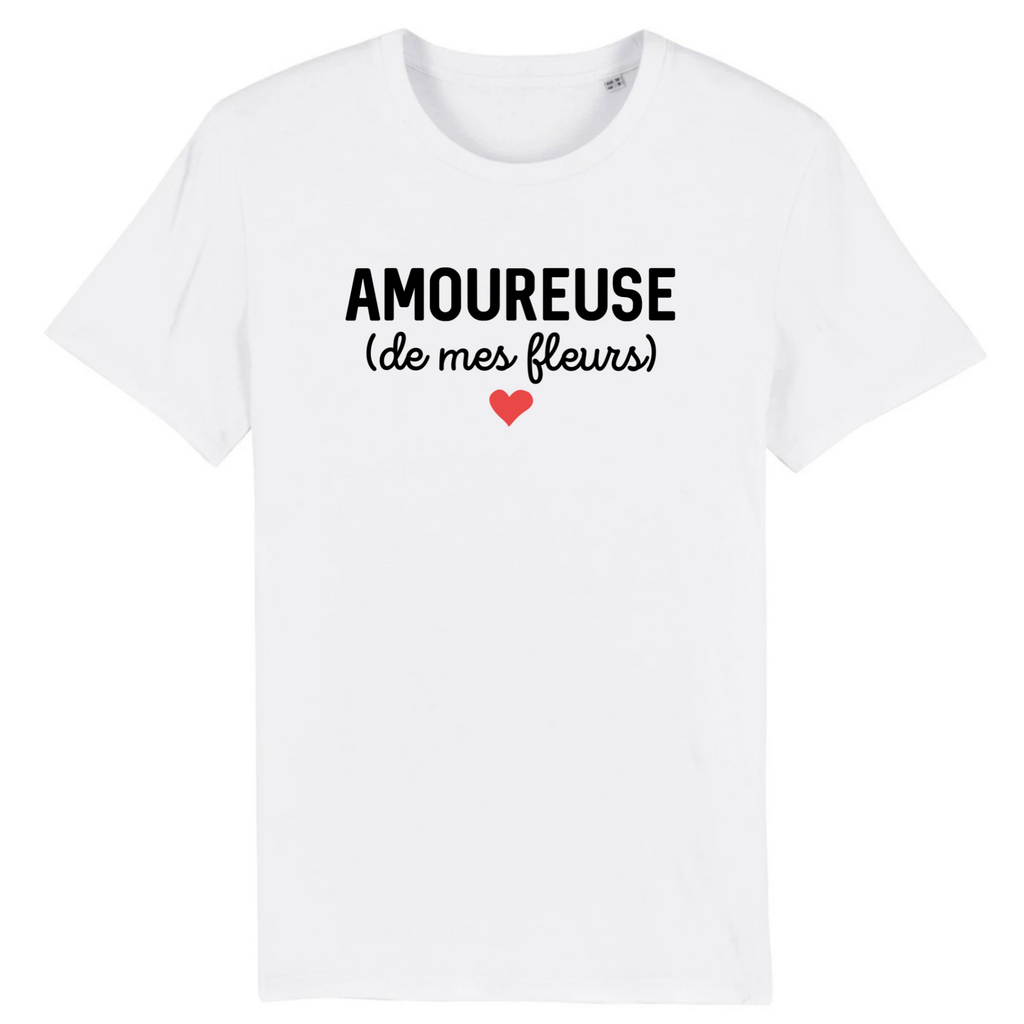 Amoureuse de mes fleurs - Blanc