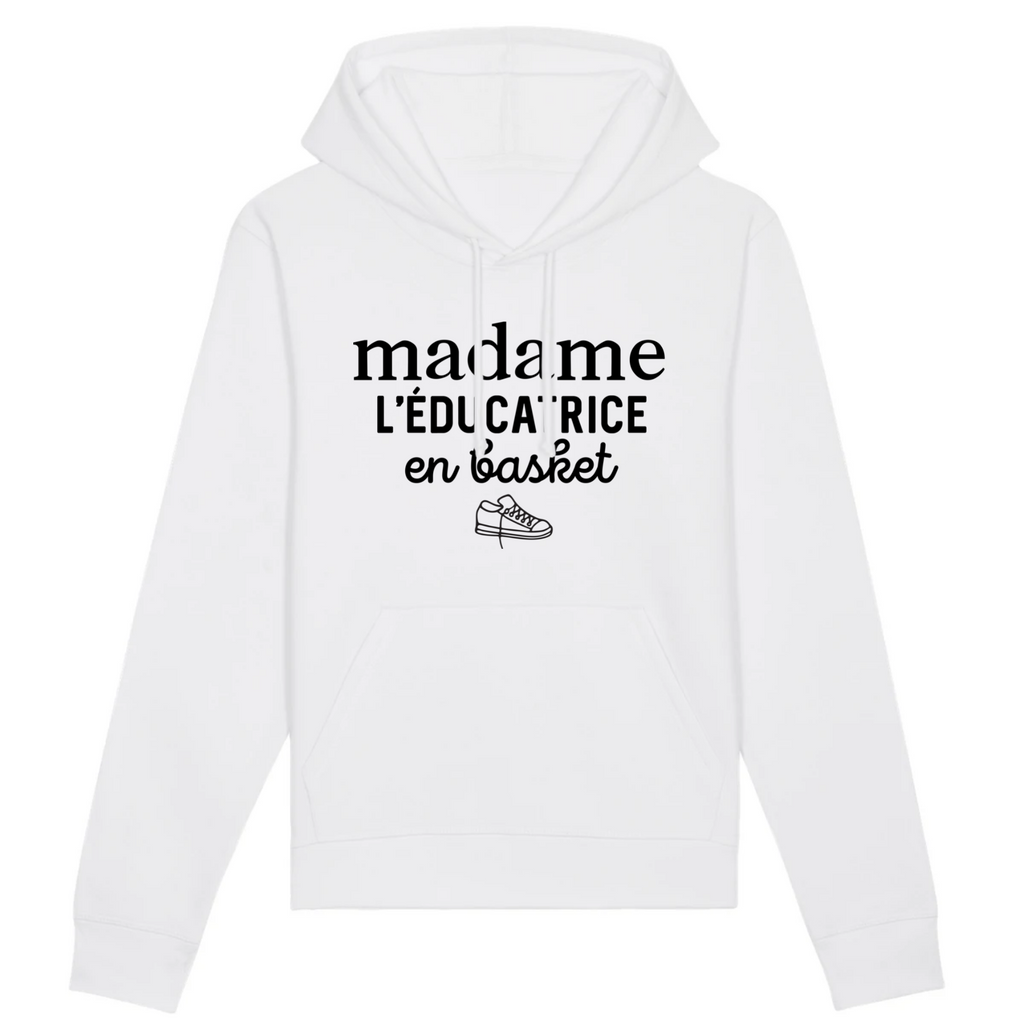 Madame l'éducatrice en basket - Blanc