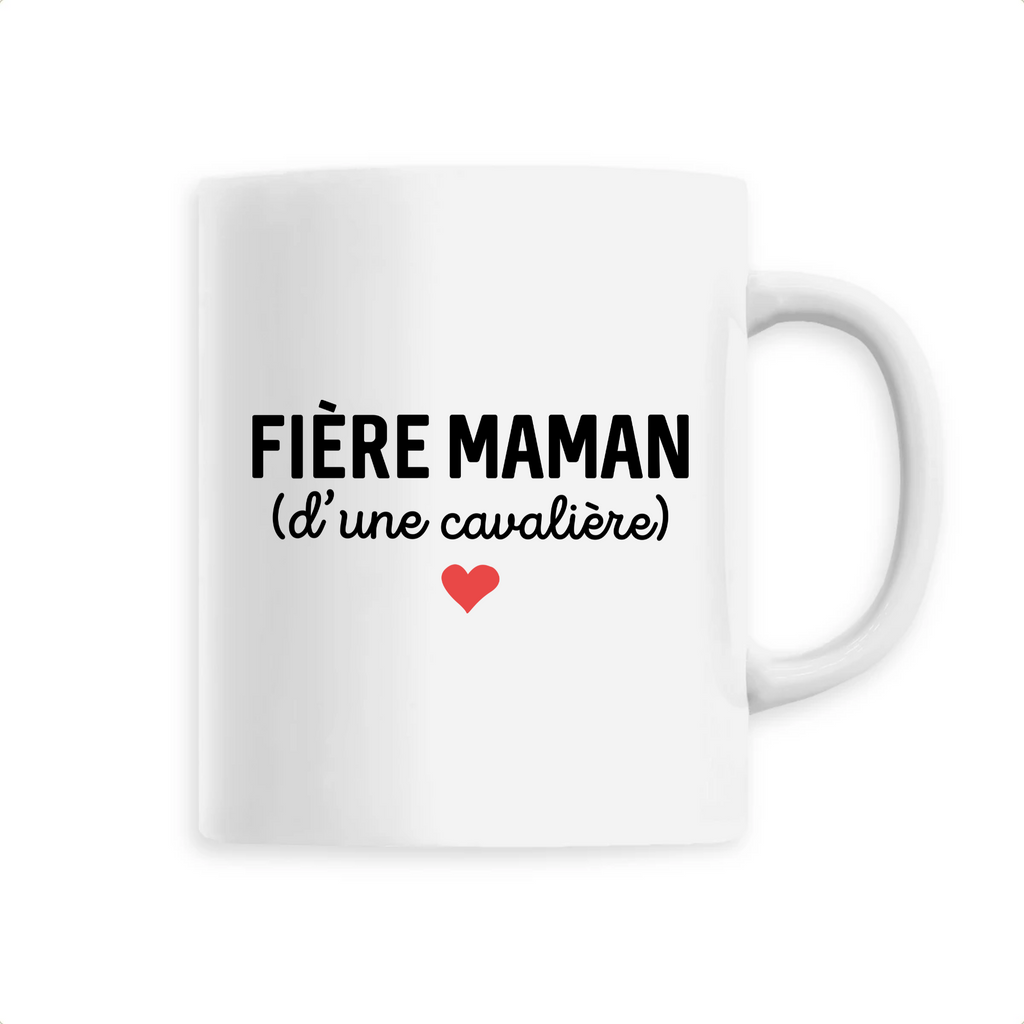 Fière maman d'une cavalière - Unique Blanc
