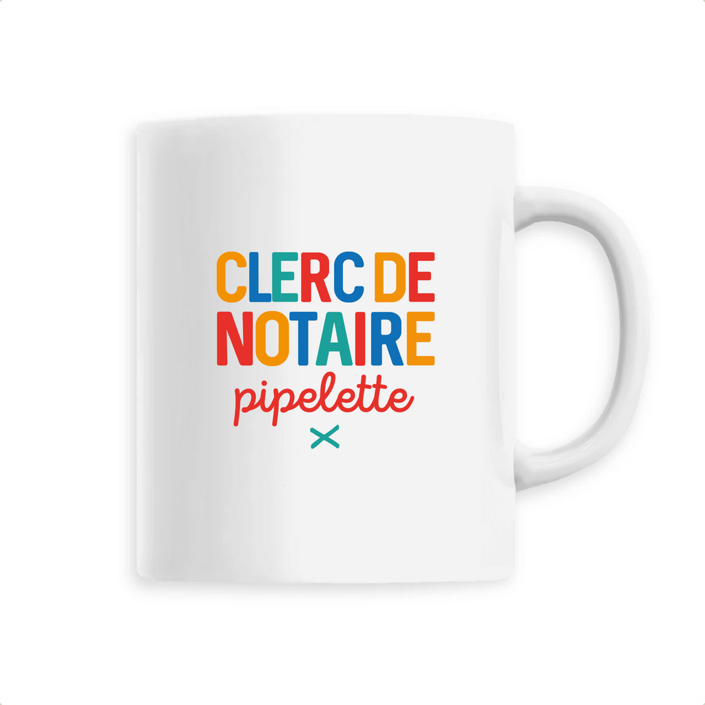 Clerc de notaire pipelette - Unique Blanc