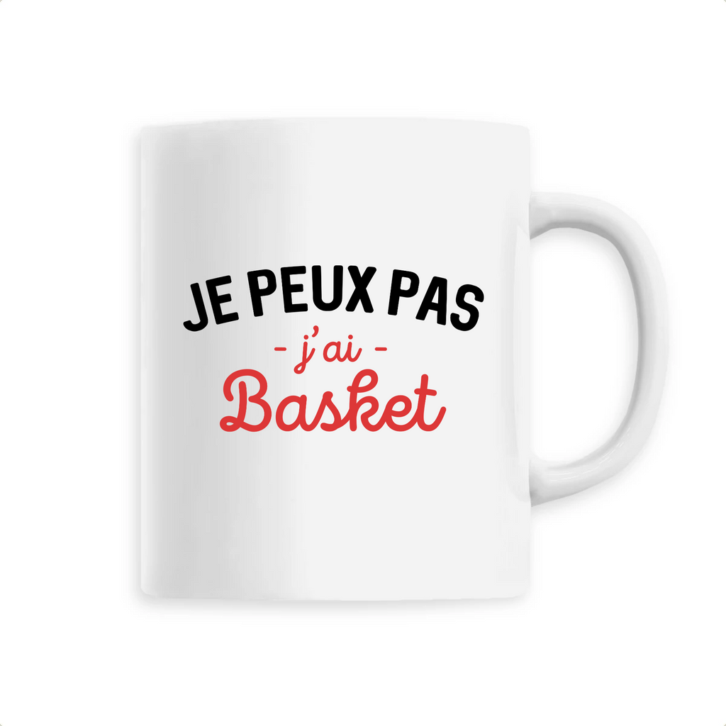 Je peux pas j`ai Basket - Unique Blanc