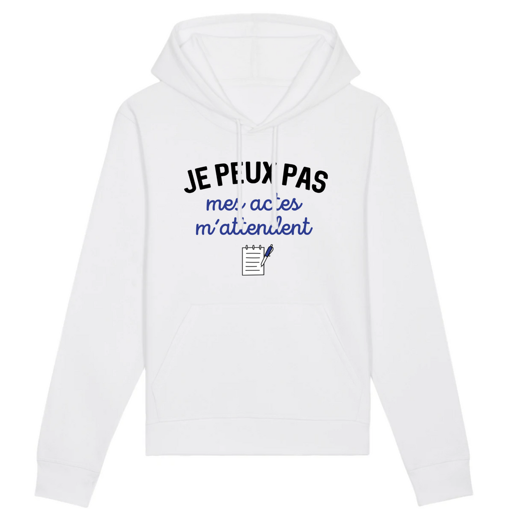 Je peux pas mes actes m`attendent - Blanc