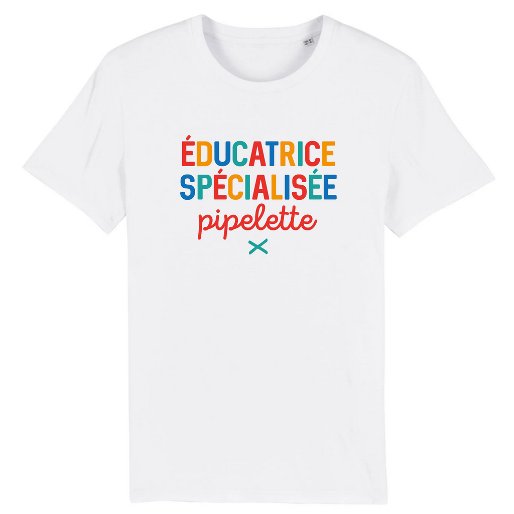 Éducatrice spécialisée pipelette - Blanc