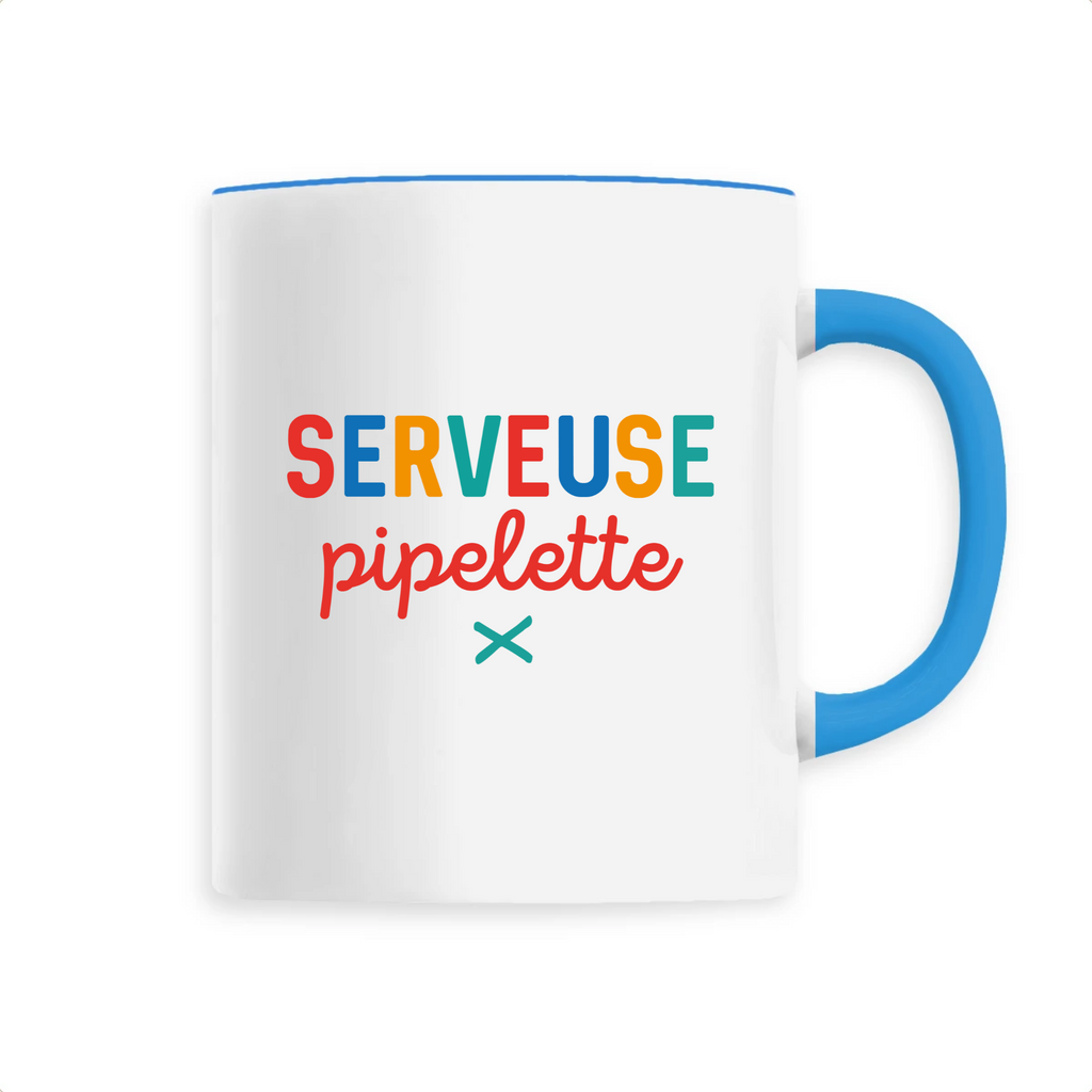 Serveuse pipelette - Unique Bleu