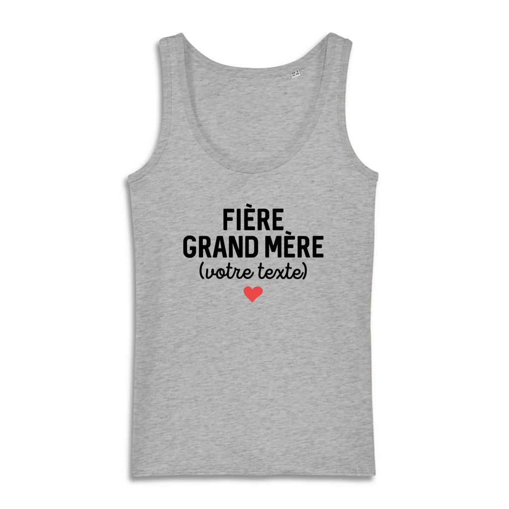 Fière grand mère (votre texte) - À Personnaliser - Gris