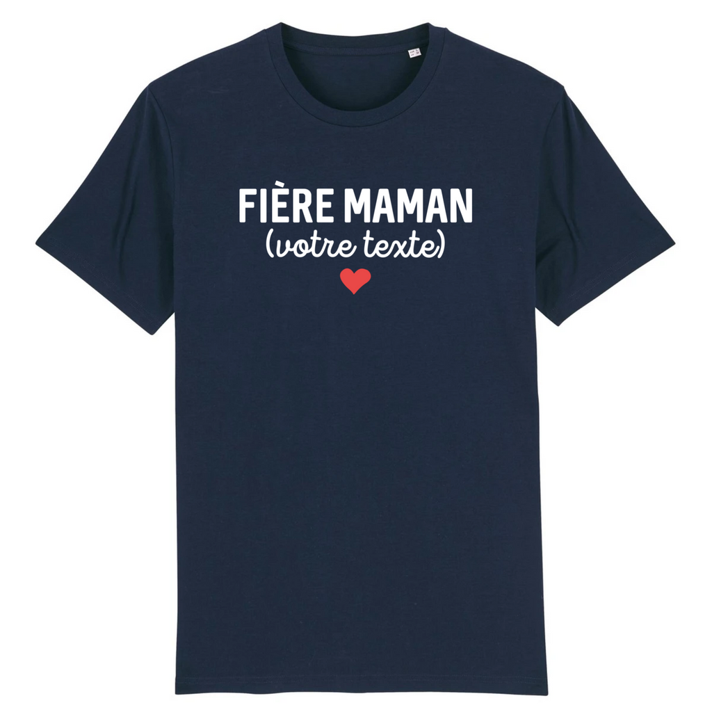 Fière maman (votre texte) - À Personnaliser - Marine