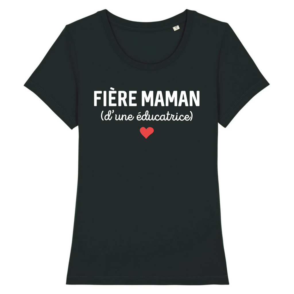 Fière maman d'une éducatrice - Noir