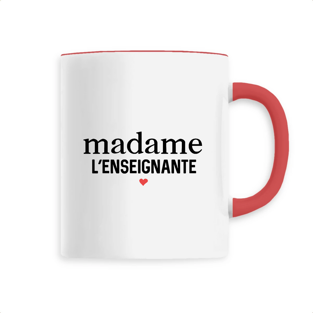 Madame l'enseignante - Unique Rouge
