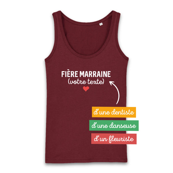 Fière marraine (votre texte) - À Personnaliser - XS Bordeaux