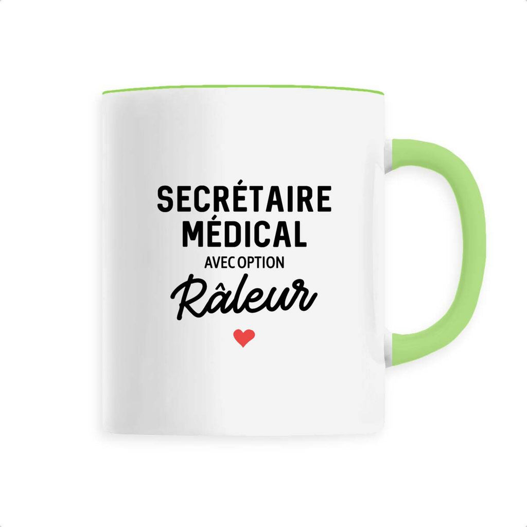 Secrétaire médical avec option Râleur - Vert