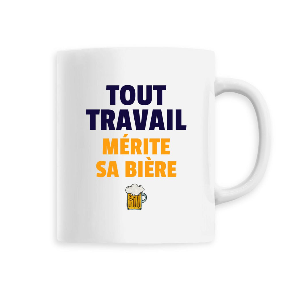 Tout travail mérite sa bière - Blanc