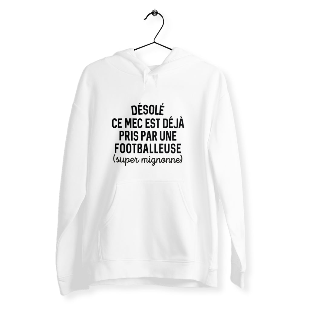 Désolé ce mec est déjà pris - Footballeuse - Blanc