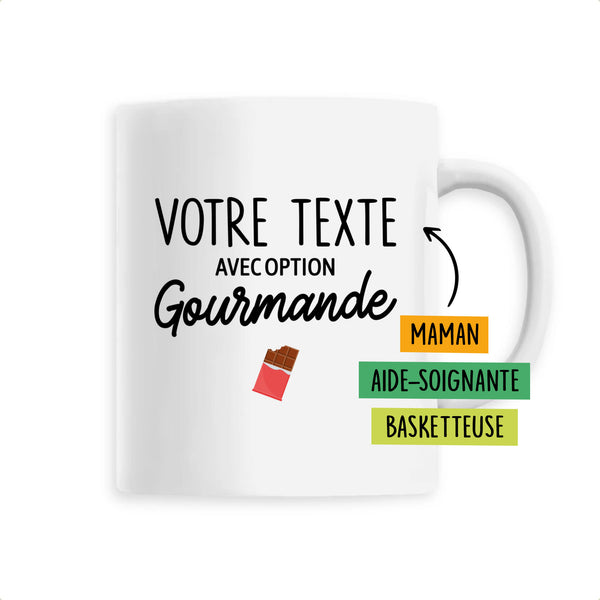 Votre texte avec option gourmande - Unique Blanc