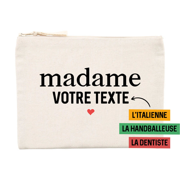 Madame votre texte - À personnaliser - Unique Beige