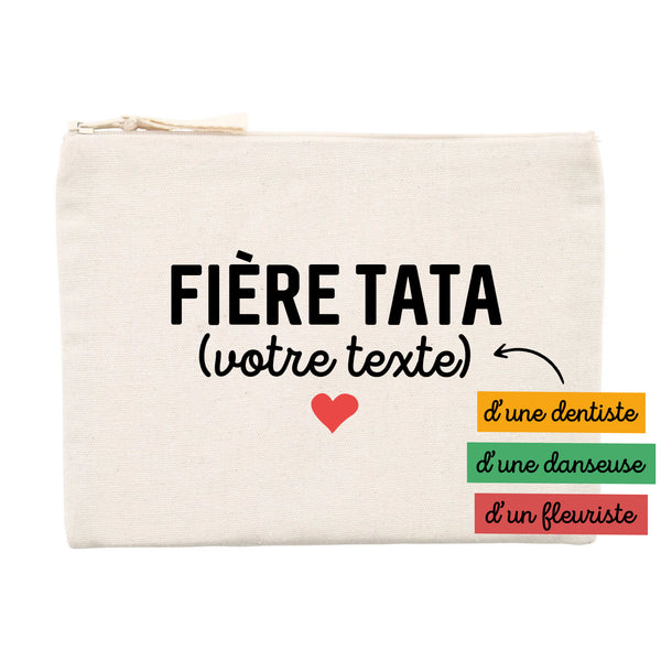 Fière tata (votre texte) - À Personnaliser - Unique Beige