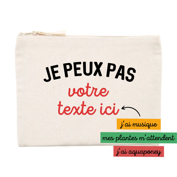 Je peux pas votre texte - À personnaliser - Unique Beige
