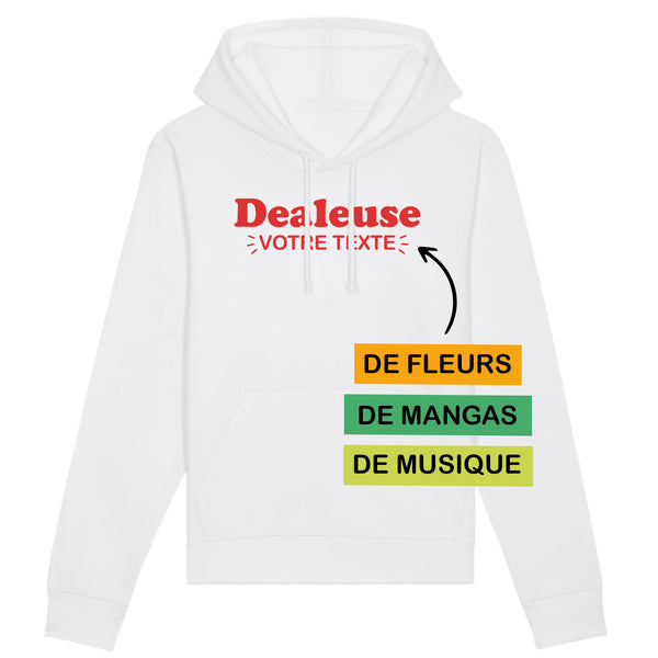 Dealeuse votre texte - XS Blanc