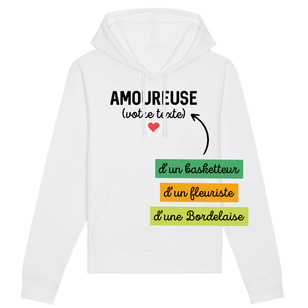 Amoureuse (votre texte) - À Personnaliser - XS Blanc