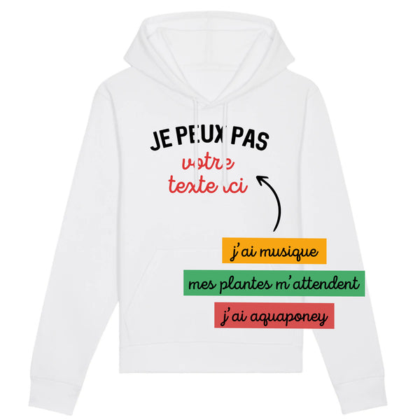 Je peux pas votre texte - À personnaliser - XS Blanc