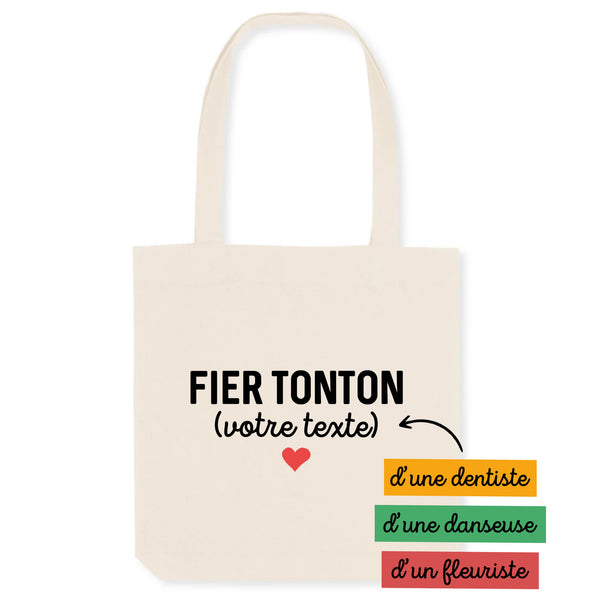 Fier tonton (votre texte) - À Personnaliser - Unique Blanc