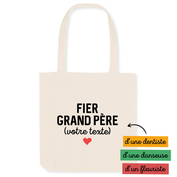 Fier grand père (votre texte) - À Personnaliser - Unique Blanc