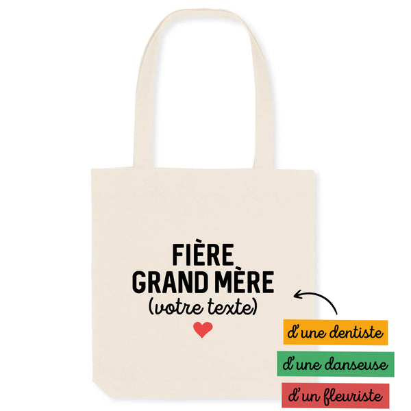 Fière grand mère (votre texte) - À Personnaliser - Unique Blanc