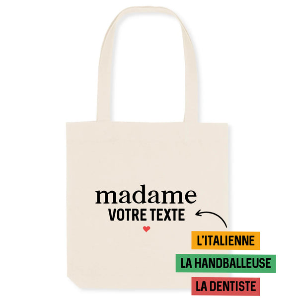 Madame votre texte - À personnaliser - Unique Blanc
