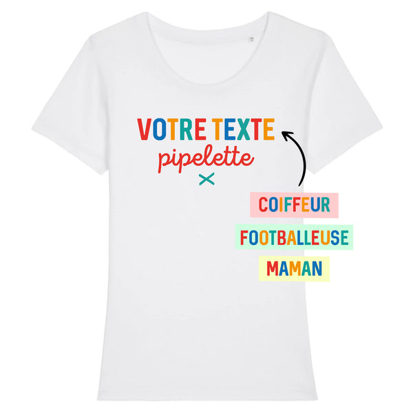 Votre texte pipelette - À Personnaliser - XS Blanc