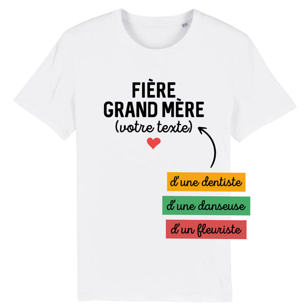 Fière grand mère (votre texte) - À Personnaliser - XS Blanc